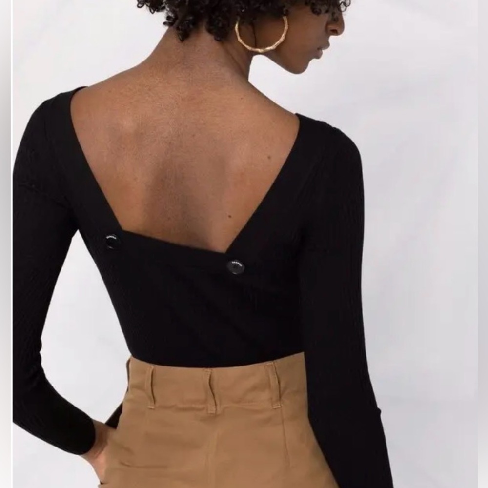SANDRO Neymar silk blend knit top NWT
